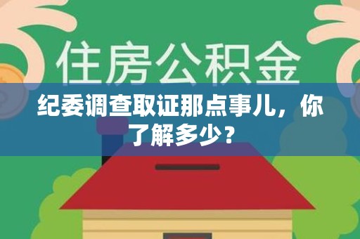 重庆纪委调查取证那点事儿，你了解多少？