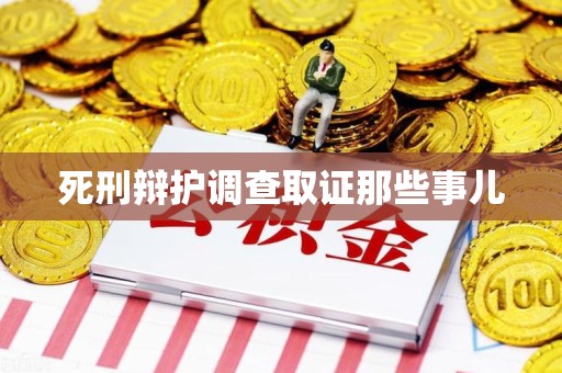 重庆死刑辩护调查取证那些事儿