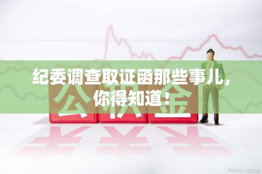 重庆纪委调查取证函那些事儿，你得知道！