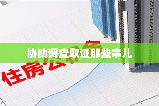 重庆协助调查取证那些事儿